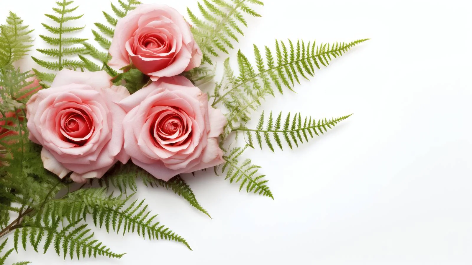 Elegant Floral Greeting Card with Fern — free download from Dotvec