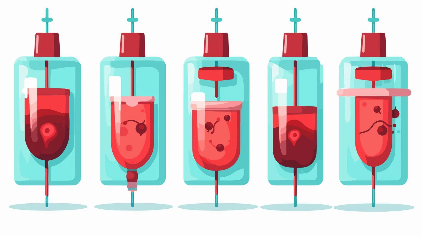 Blood Group Types and Blood Bags — free download from Dotvec