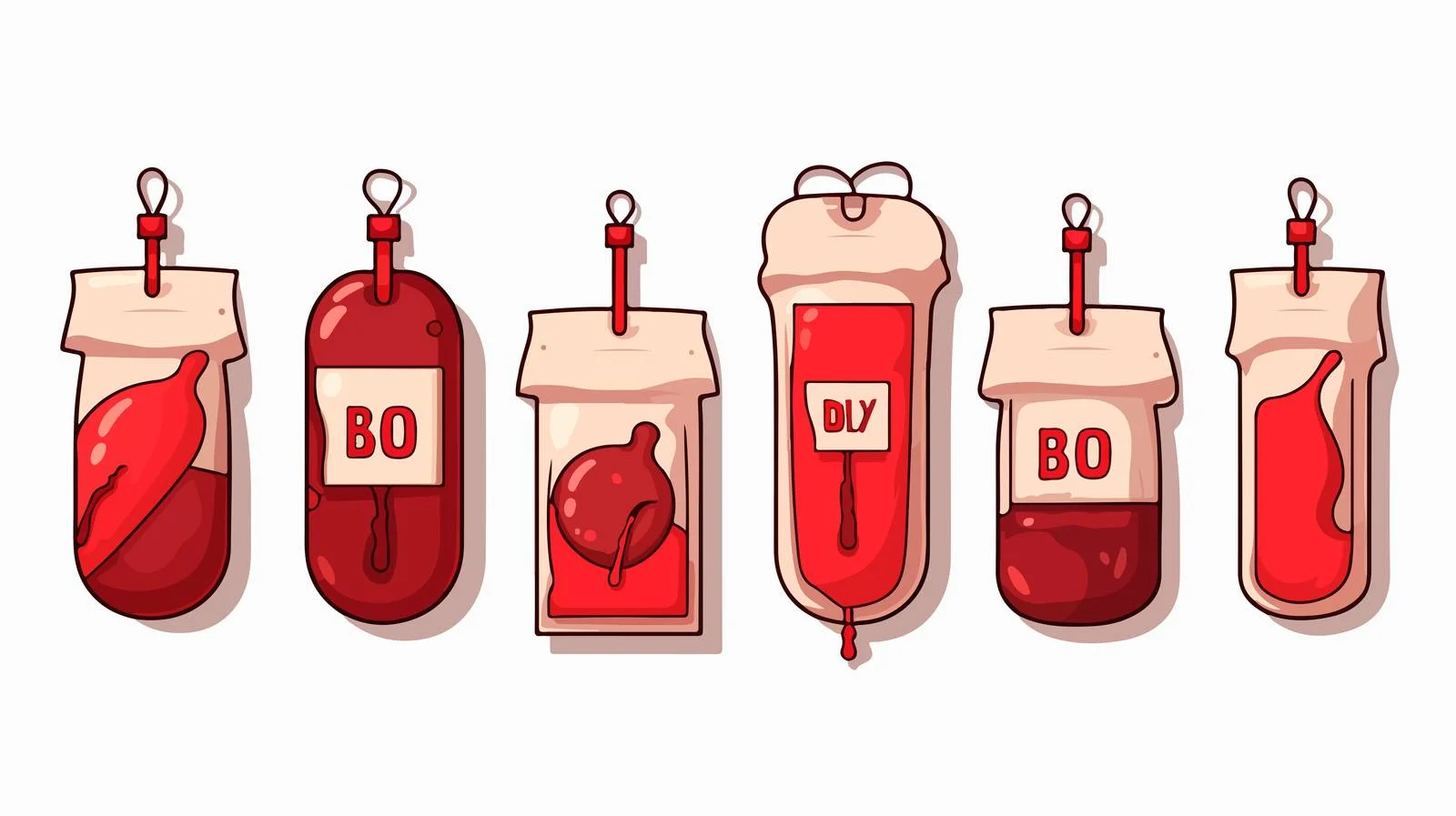 Blood Group Bag Types Vector — free download from Dotvec