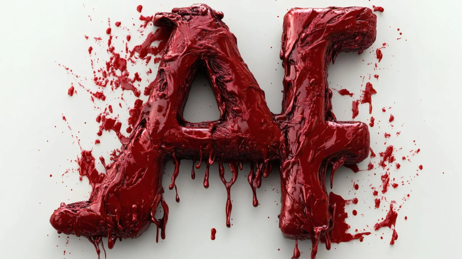 Blood Alphabet Letters on White Background — free download from Dotvec