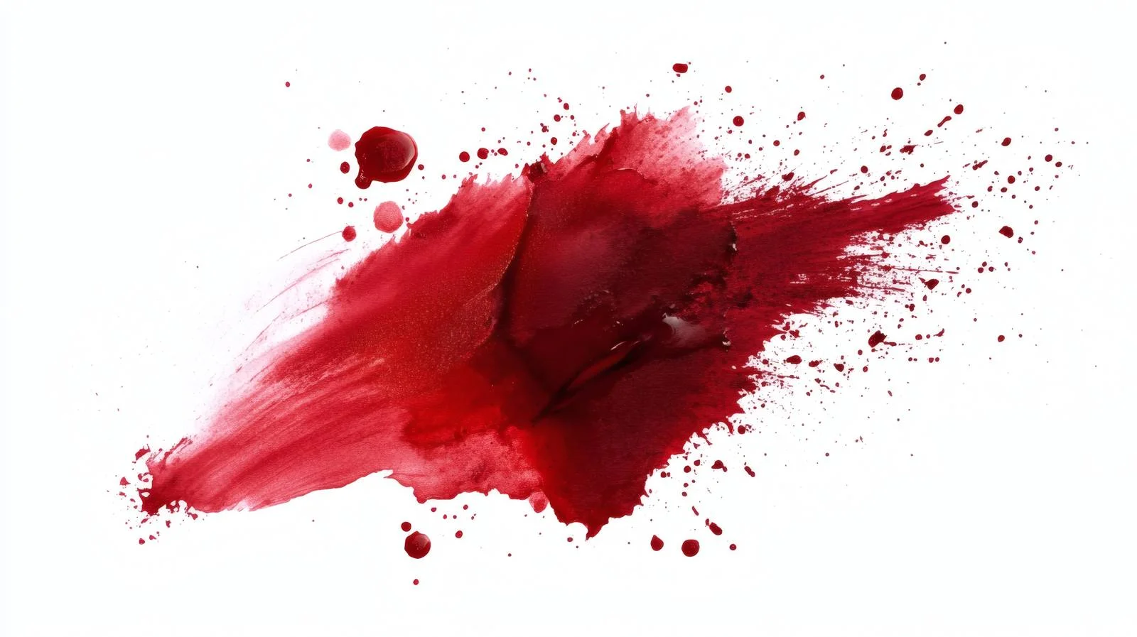 Bloody smear splatter on white background – free violent image from Dotvec