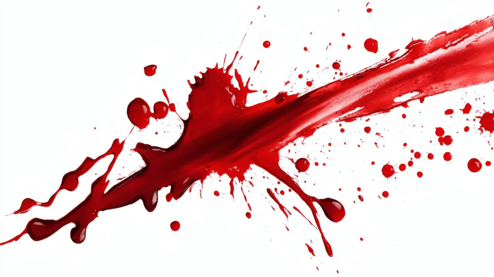 Violent blood stains on white backdrop — free download from Dotvec