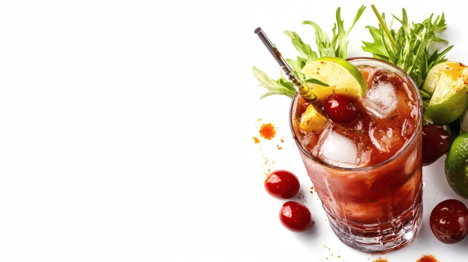 Classic Bloody Mary Cocktail on White Background — free download from Dotvec