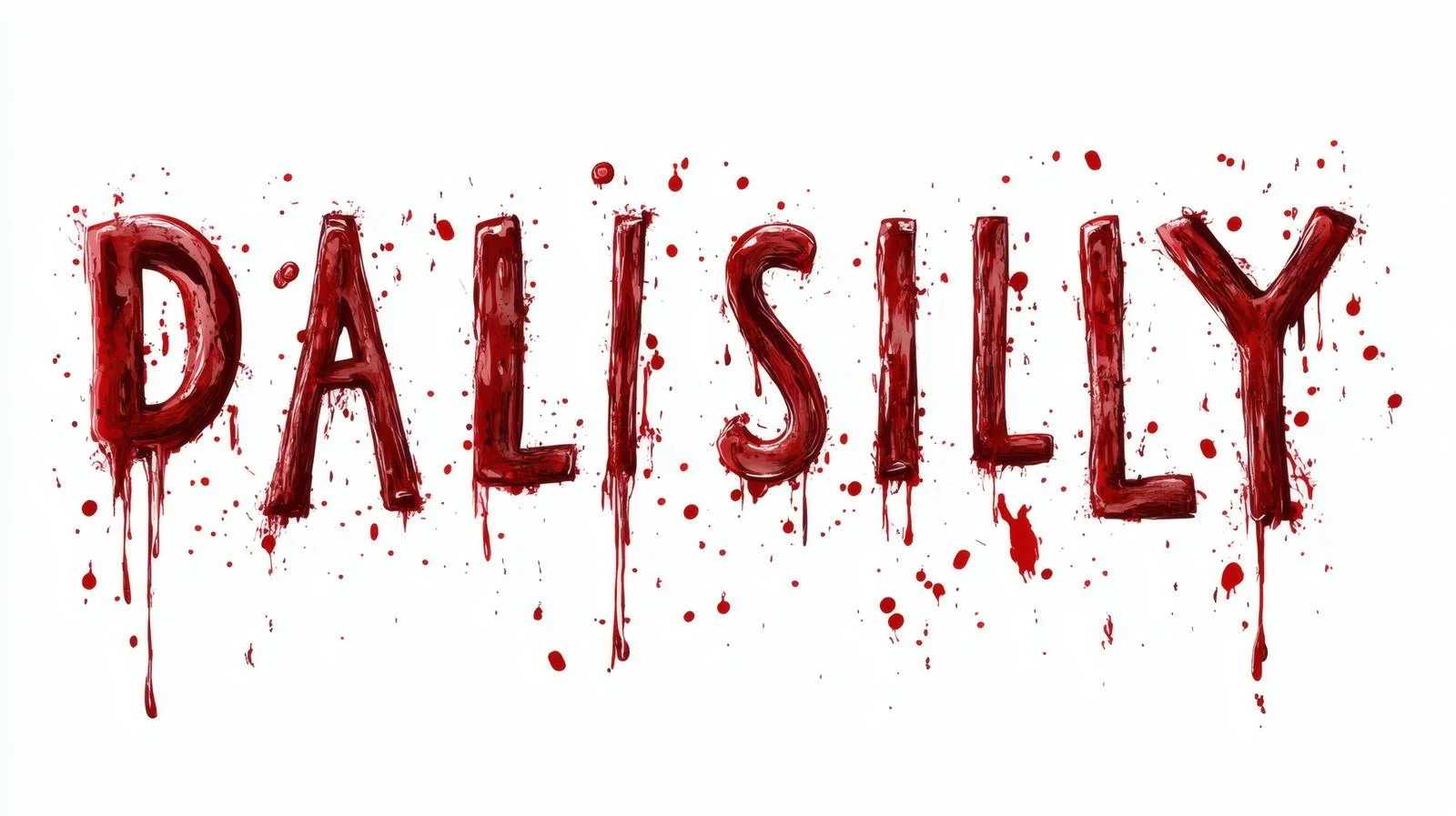Blood Splatter Alphabet on White Background — free download from Dotvec