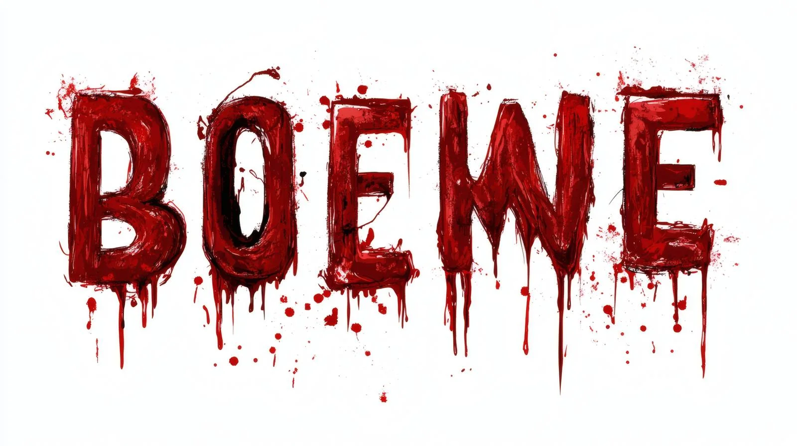 Gory alphabet characters on white background — free download from Dotvec