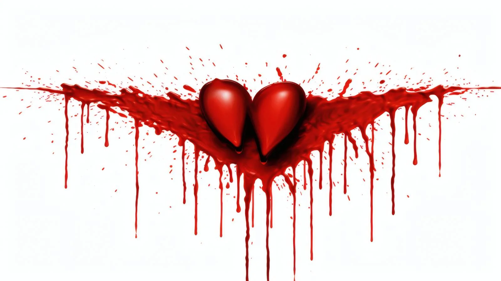 Blood Splatter Word Love on White — free download from Dotvec
