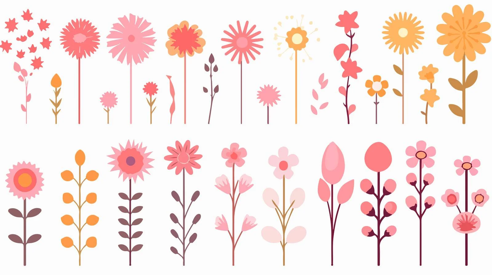 Elegant Flower Silhouette Vector Graphic — free download from Dotvec