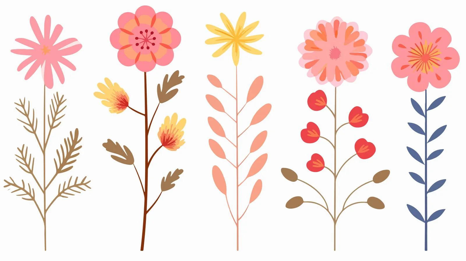 Elegant Floral Silhouette Vector Illustration — free download from Dotvec