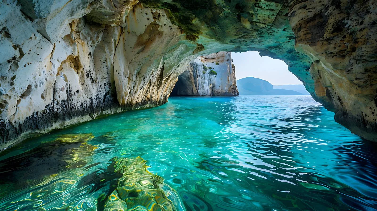 Turquoise Caves of Zakynthos, Greece — free download from Dotvec