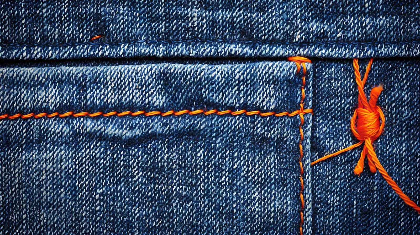 Detailed Blue Denim Jeans Pocket Close-Up — free download from Dotvec