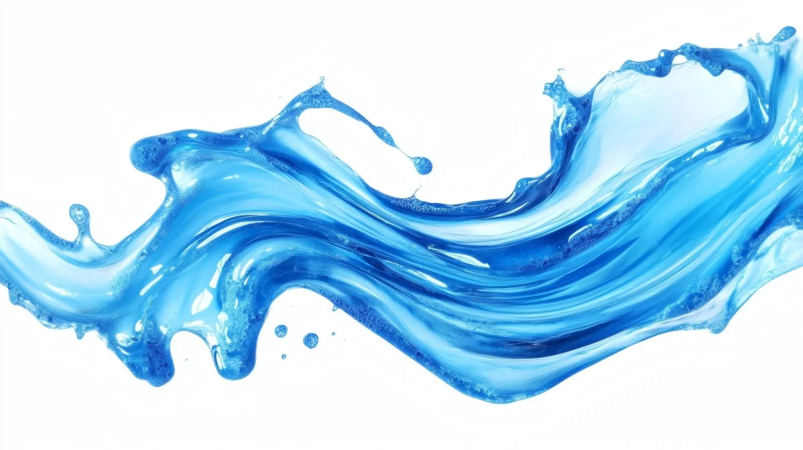 Vibrant Blue Shampoo Gel on White — free download from Dotvec