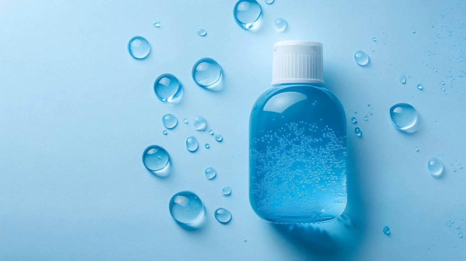 Blue shampoo bottle on white background — free download from Dotvec
