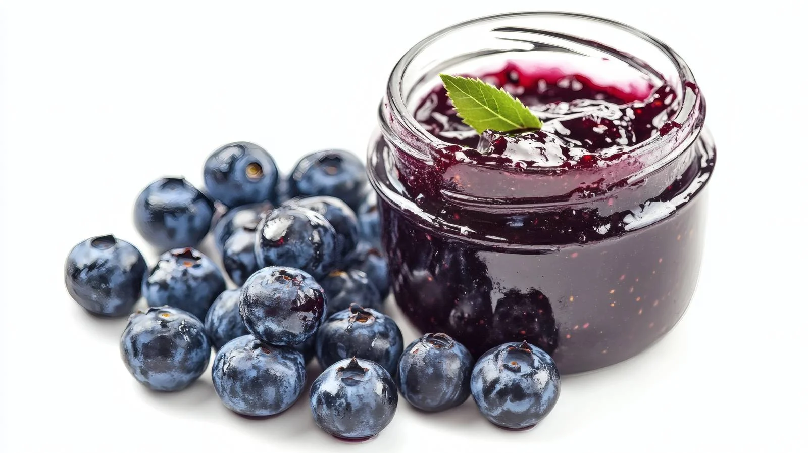 Vibrant Blueberry Jam on White Background — free download from Dotvec
