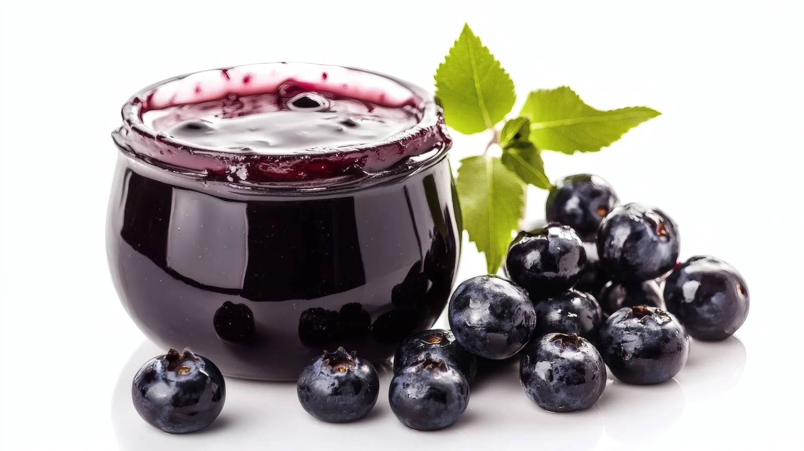 Vibrant Blueberry Jam on White Background — free download from Dotvec