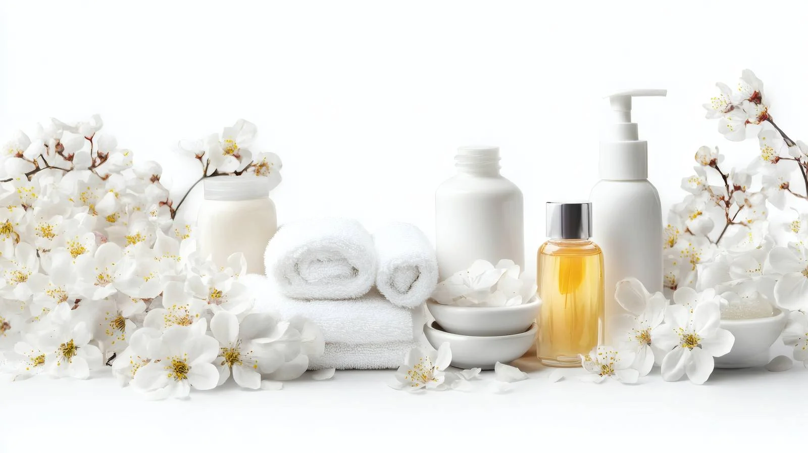 Luxurious Body Care Spa Essentials Displayed — free download from Dotvec
