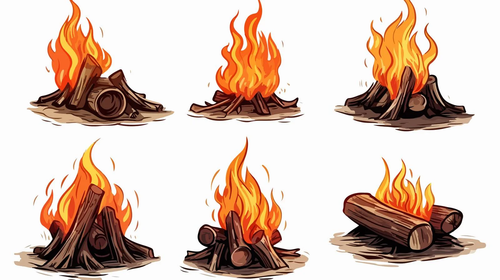 Hand-drawn Bonfire Doodle Sketch — free download from Dotvec