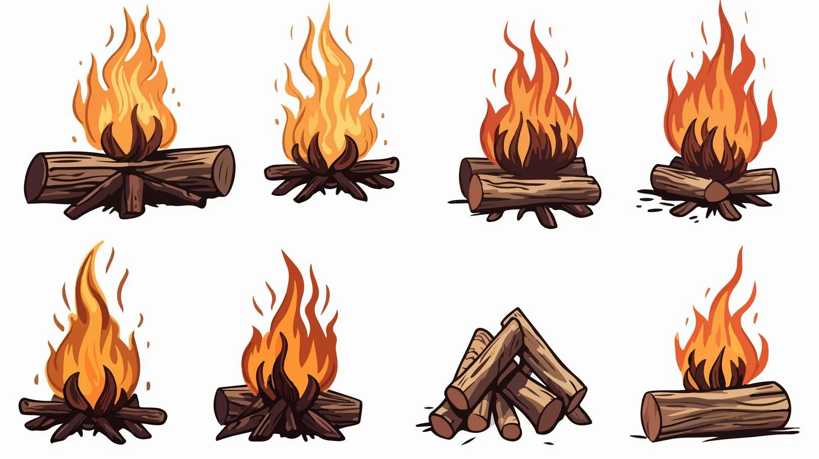 Hand-drawn Bonfire Doodle Sketch — free download from Dotvec