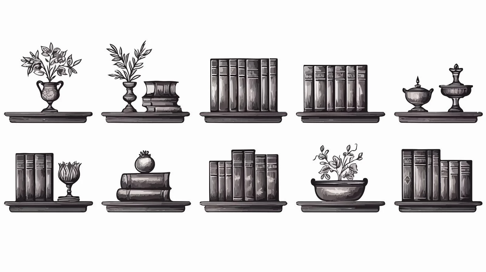 Hand-Drawn Interior Elements Sketch — free download from Dotvec