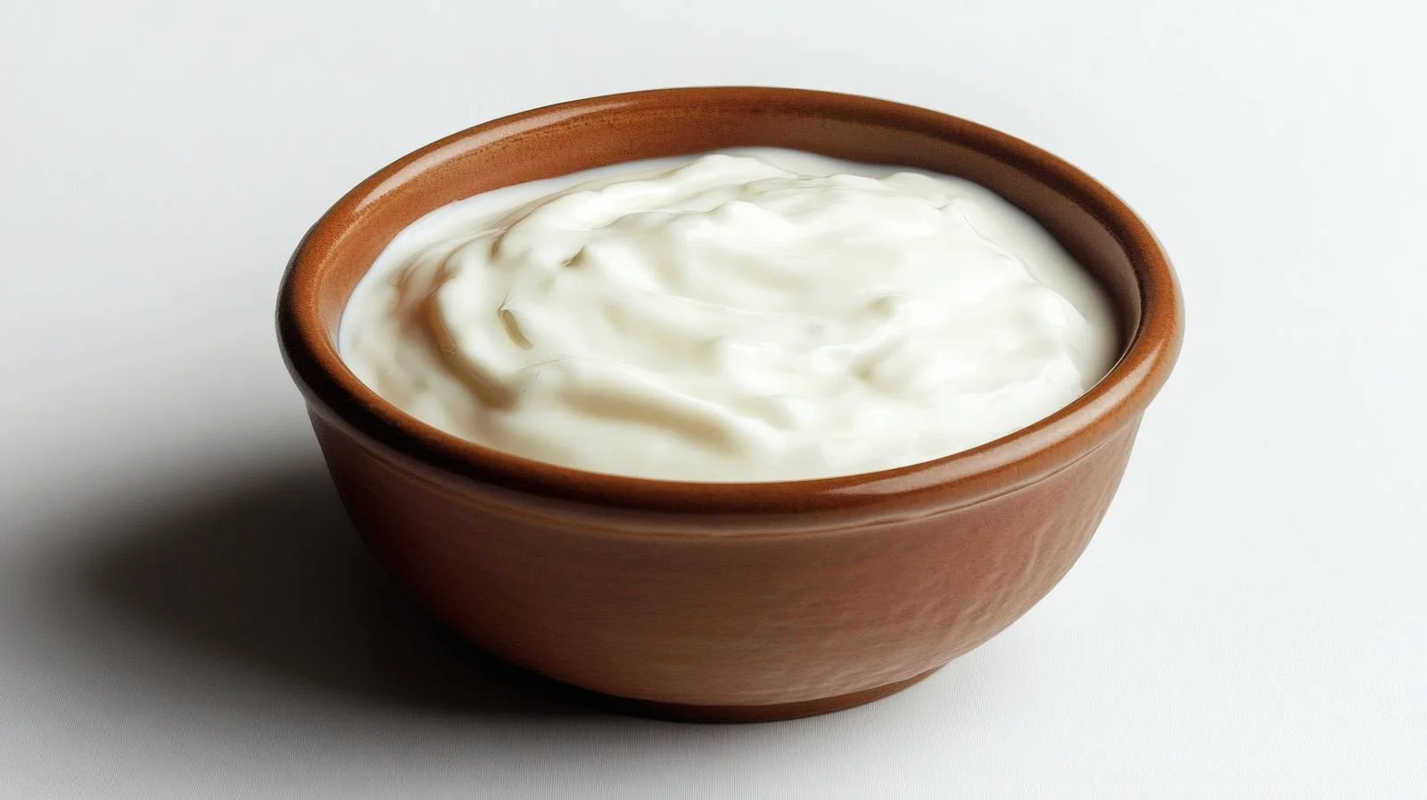 Creamy Yogurt in White Bowl on White Background — free download from Dotvec