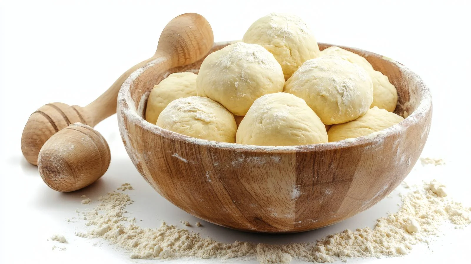 Handcrafted dough for baking, isolated — free download from Dotvec