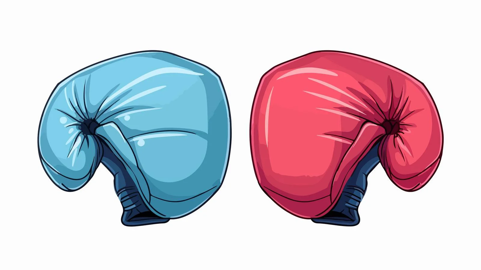 Colorful Boxing Gloves Illustration — free download from Dotvec