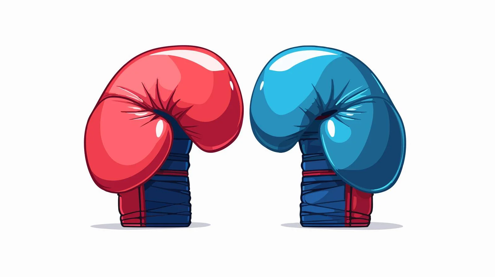 Colorful Boxing Gloves Vector Illustration — free download from Dotvec