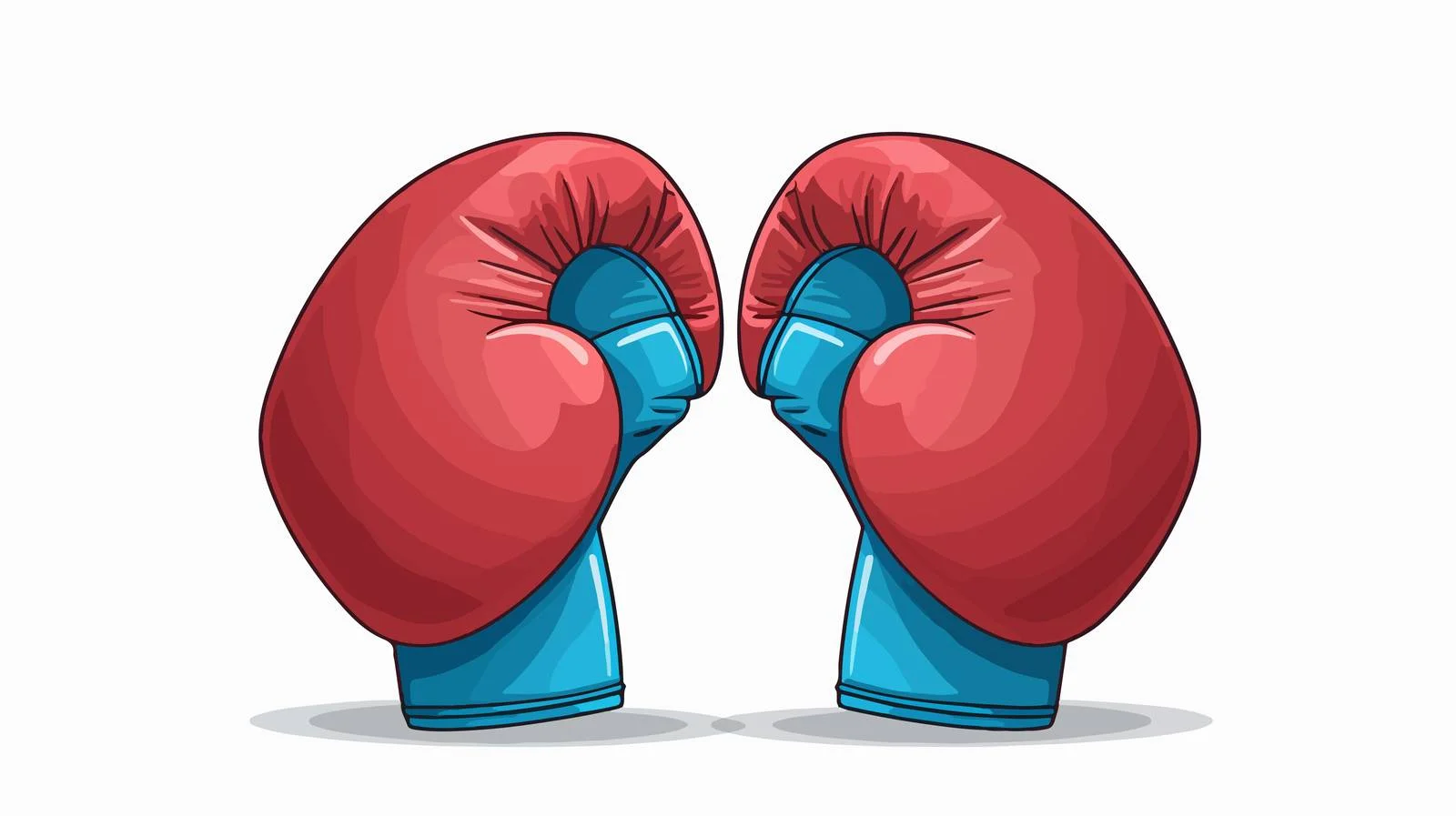 Red and Blue Boxing Gloves Vector — free download from Dotvec