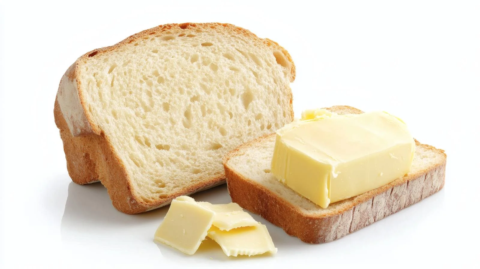 Classic Bread and Butter on White — free download from Dotvec