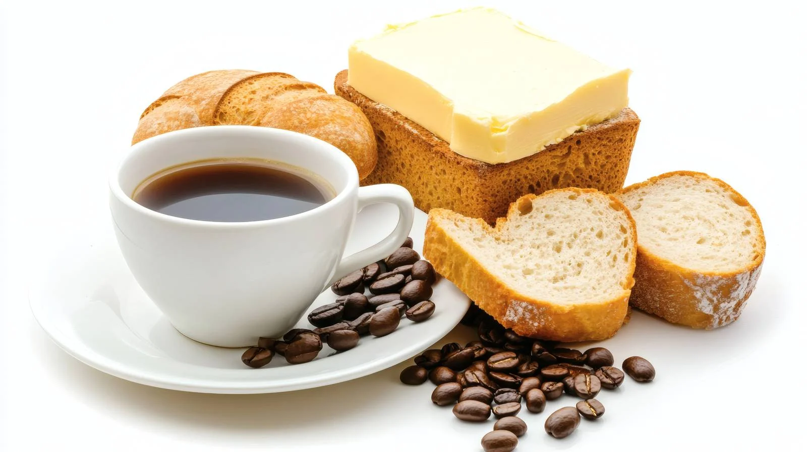 Morning Breakfast Trio on White Background — free download from Dotvec