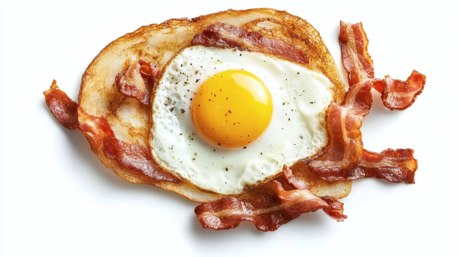Classic Breakfast Fried Egg on White — free download from Dotvec