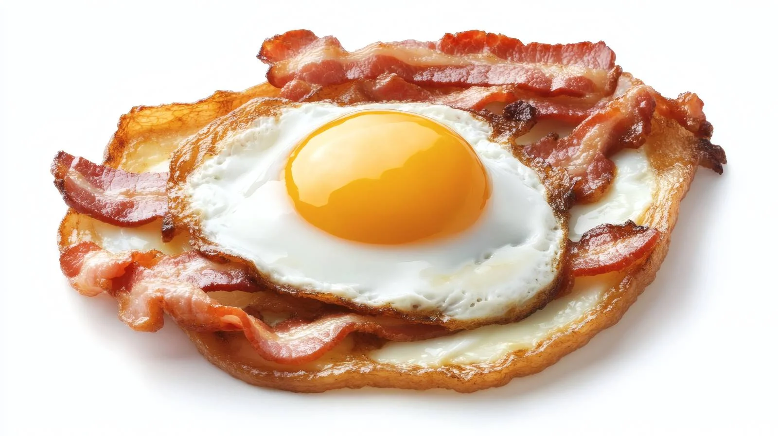 Delicious Fried Egg and Crispy Bacon — free download from Dotvec
