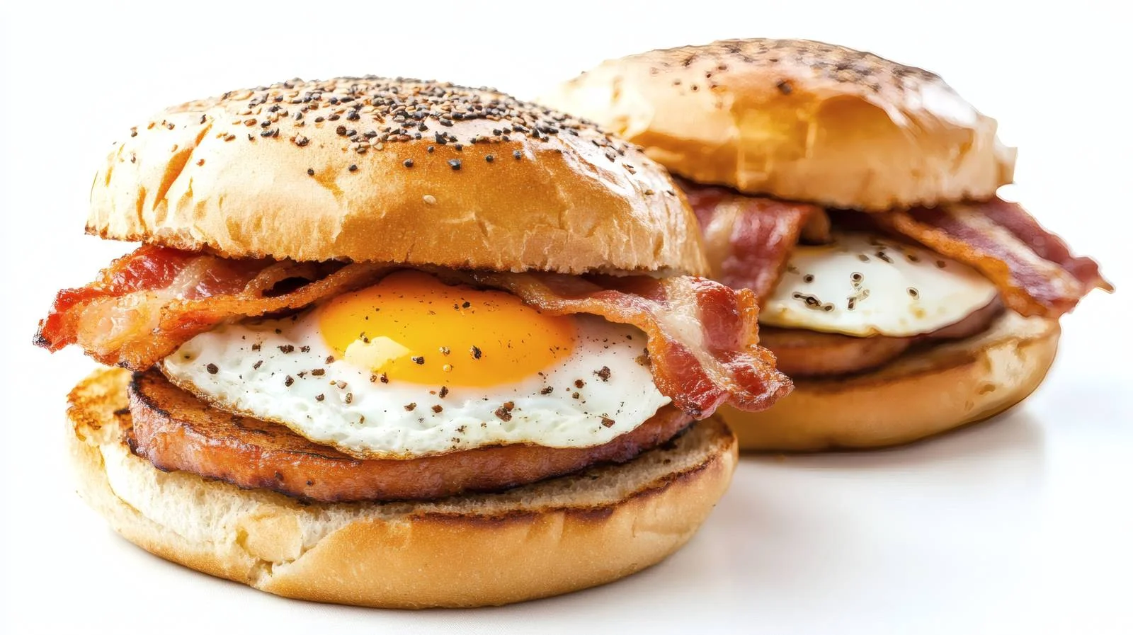 Delicious Breakfast Sandwich with Egg and Bacon — free download from Dotvec
