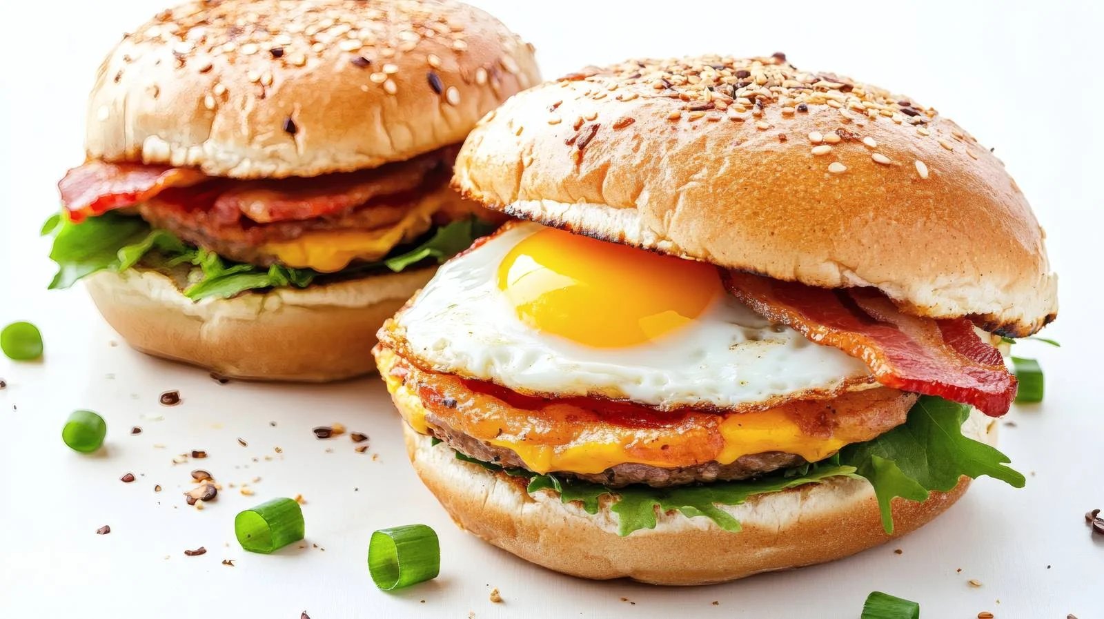 Delicious Breakfast Sandwich with Fried Egg — free download from Dotvec