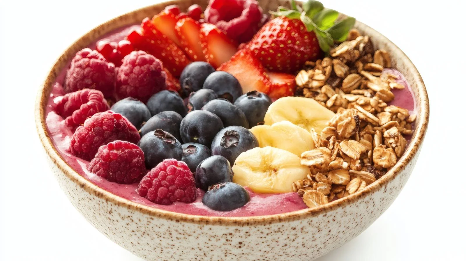 Nutritious Breakfast Smoothie Bowl on White — free download from Dotvec