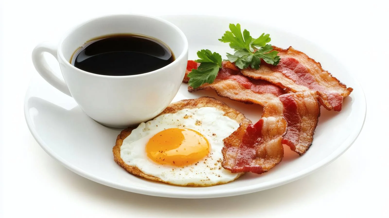 Classic Breakfast with Eggs, Bacon, and Coffee — free download from Dotvec