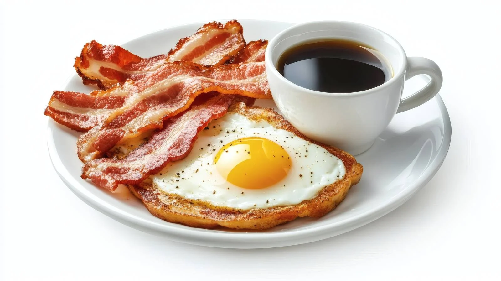 Classic Breakfast with Eggs, Bacon, and Coffee — free download from Dotvec