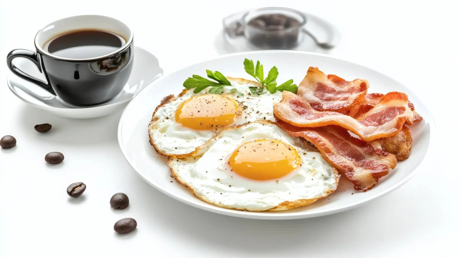 Classic Breakfast Spread with Coffee Isolated — free download from Dotvec