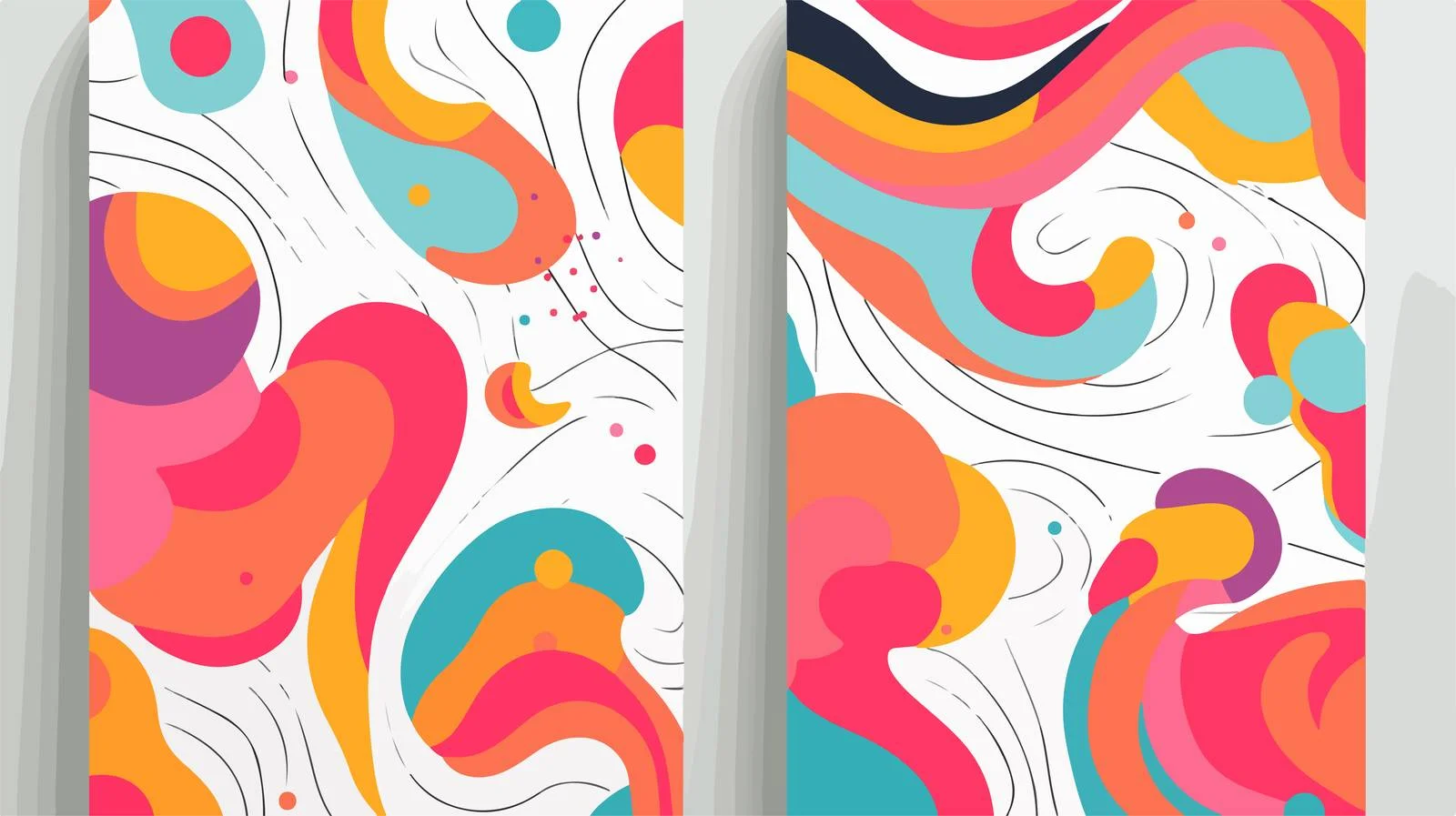 Abstract Doodle Brochure Template — free download from Dotvec