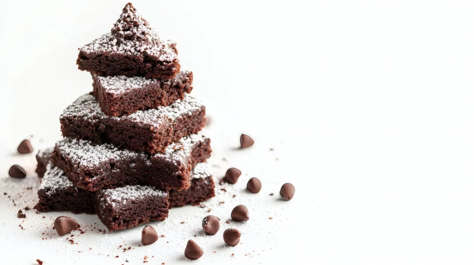 Festive Brownie Christmas Tree on White — free download from Dotvec