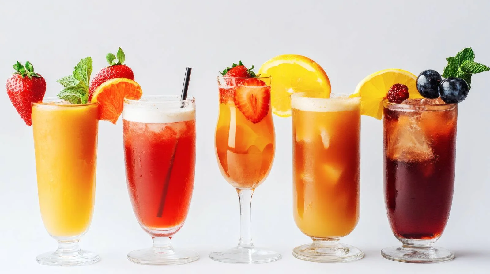 Elegant Brunch Cocktails on White Background — free download from Dotvec