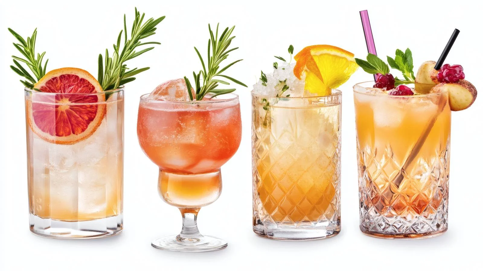 Elegant Brunch Cocktails on White Background — free download from Dotvec