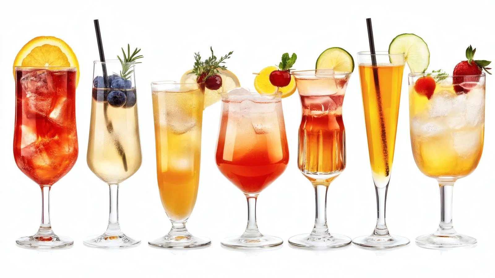 Elegant Brunch Cocktails on White Background — free download from Dotvec