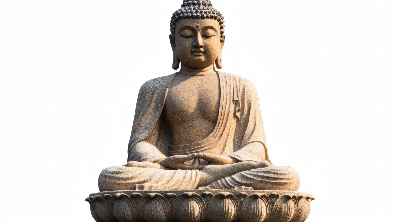 Serene Buddha Meditating in Himalayan Isolation — free download from Dotvec