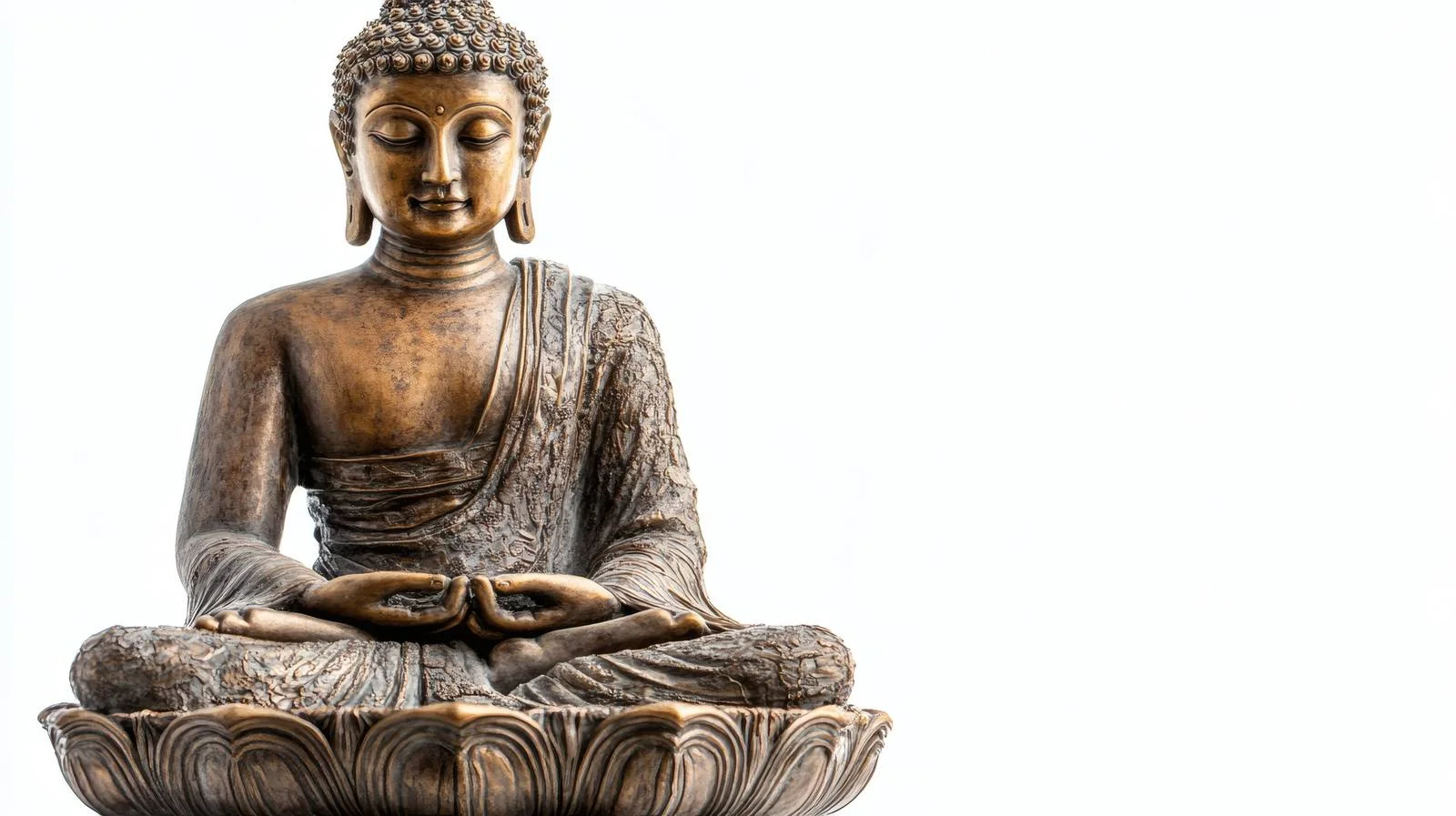 Serene Buddha Meditating in Himalayas Sanctuary — free download from Dotvec