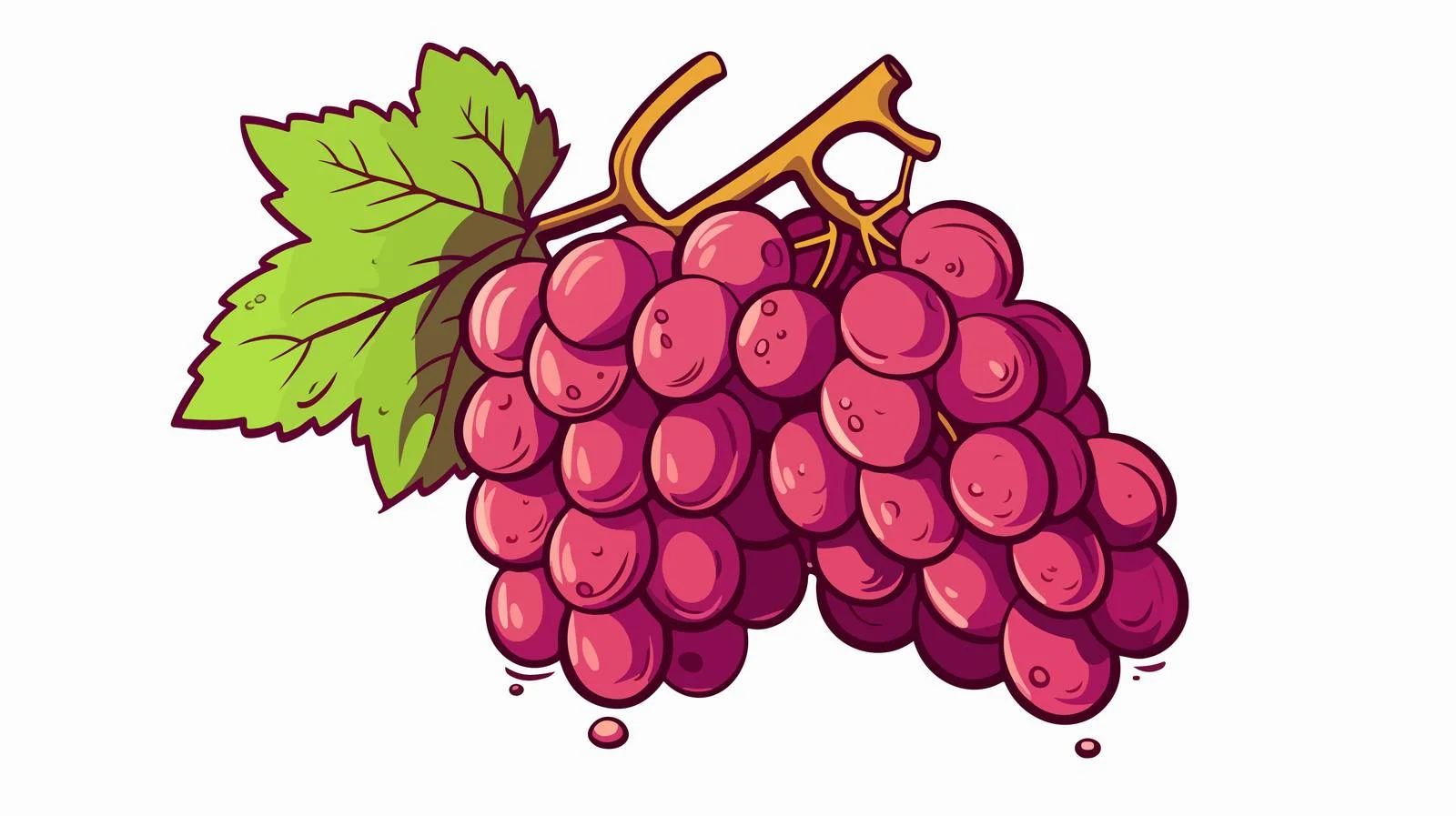 Retro Grapes Sketch Doodle Illustration — free download from Dotvec