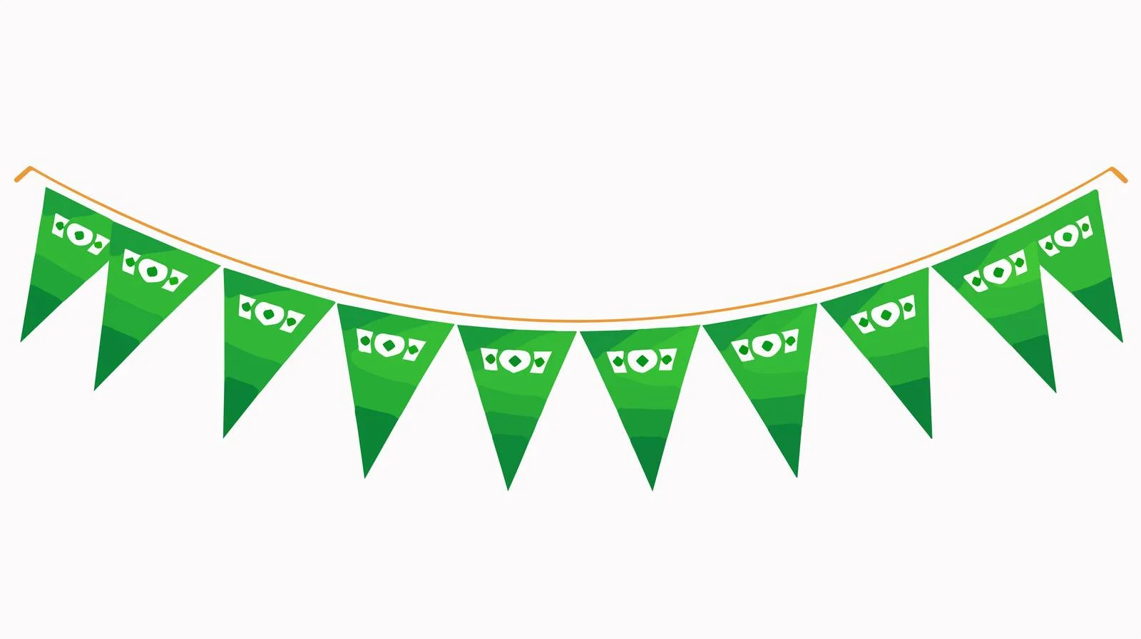 Irish Flag Elements for St. Patrick's Day — free download from Dotvec