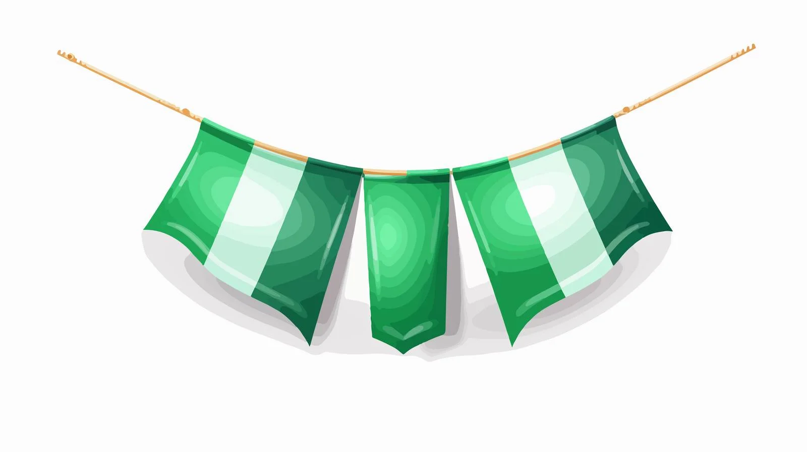 St. Patrick's Day Ireland Bunting Flag — free download from Dotvec