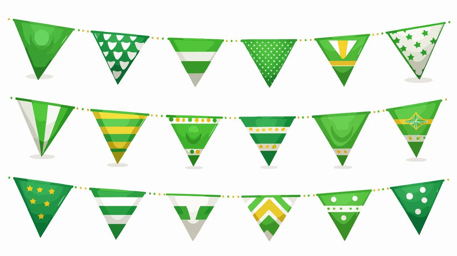 Irish Flag Bunting St. Patrick's Day — free download from Dotvec