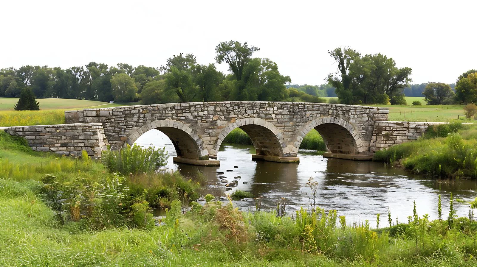 Historic Burnsides Bridge, Antietam Battlefield View — free download from Dotvec