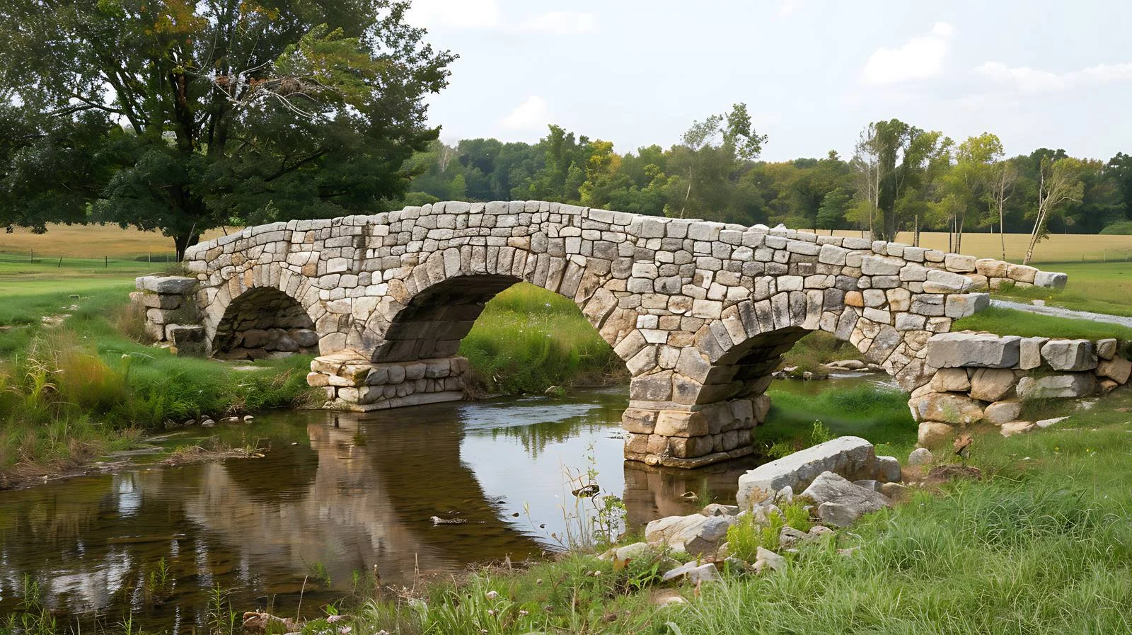 Historic Burnsides Bridge at Antietam Battlefield — free download from Dotvec